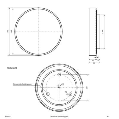 EVN Lichttechnik LED-Anbauleuchte CCT Switch DUD400125