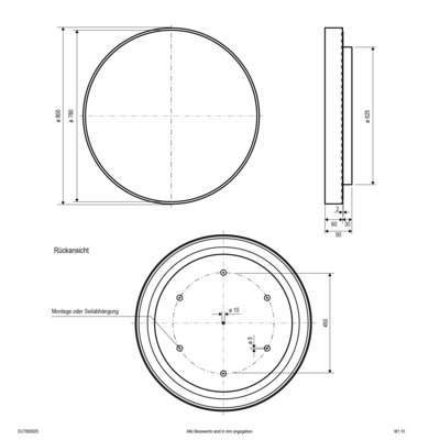 EVN Lichttechnik LED-Anbauleuchte CCT Switch DUT800925