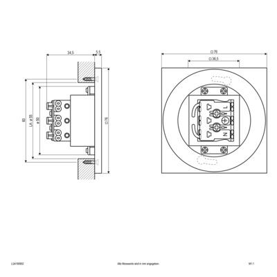 EVN Lichttechnik LED-Wandeinbauleuchte IP44 LQ4180902