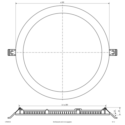 EVN Lichttechnik LED-Einbaupanel LTR300125