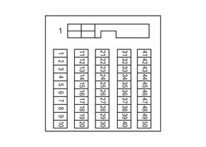 WAGO GmbH & Co. KG Übergabemodul DIN 41651,50-polig 289-598