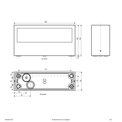 EVN Lichttechnik LED-Wandleuchte IP65 WAUD65101525