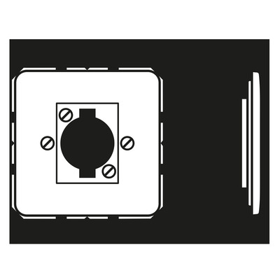 Jung Abdeckung weiß für XLR-Steckdose 568