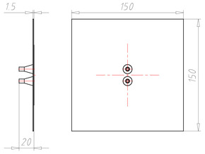 Kaiser Doppel-Leitungsmanschette D4-8 mm Vlies-Butyl 9089-45