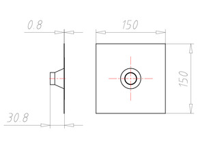 Kaiser Rohrmanschette D25-32mm Vlies-Butyl 9089-49