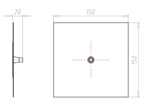 Kaiser Leitungsmanschette D4-8 mm Alu-Butyl 9079-44