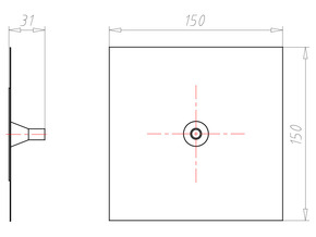 Kaiser Leitungsmanschette D8-11 mm Alu-Butyl 9079-46