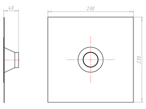 Kaiser Rohrmanschette D42-55 mm Alu-Butyl 9079-51