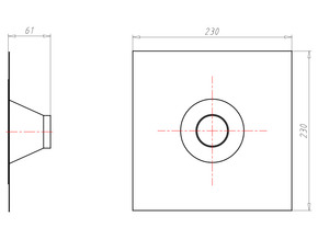Kaiser Rohrmanschette D50-75 mm Alu-Butyl 9079-52