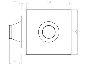 Kaiser Rohrmanschette D75-90 mm Alu-Butyl 9079-53