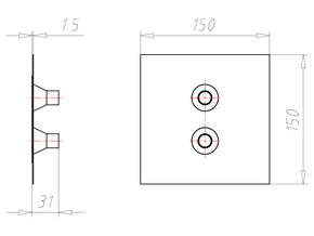 Kaiser Doppel-Rohrmanschette D15-22mm 9059-55