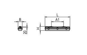 Ridi-Leuchten Feuchtraumleuchte f.R-Tube L660mm PFLO-R1X055/15ND-SET