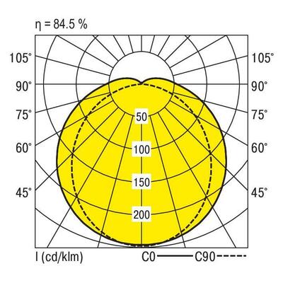 Ridi-Leuchten Feuchtraumleuchte f.R-Tube L1570mm PFLO-R1X145/45ND