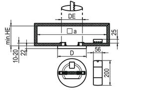 Ridi-Leuchten LED-Downlight 830/840 SARA290#0322095//377