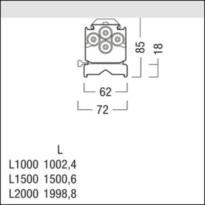 Zumtobel Group LED-Lichtbandleuchte IP64 865 TEC C 8000 #42936502