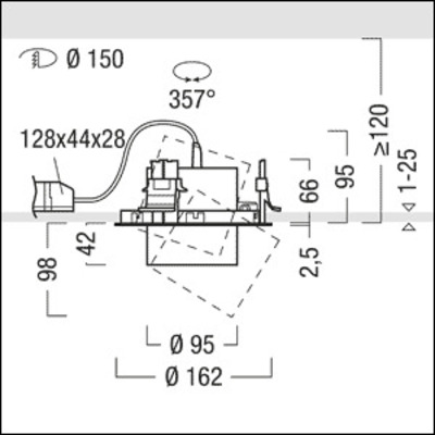 Zumtobel Group LED-Einbaustrahler 930 VIV2-R M #60715751