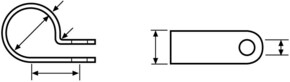 HellermannTyton Befestigungsschelle schwarz H3P-HS-BK-C1