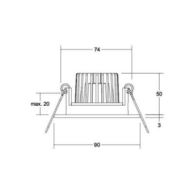 Brumberg Leuchten LED-Einbaustrahler 230V 3000K 38453683