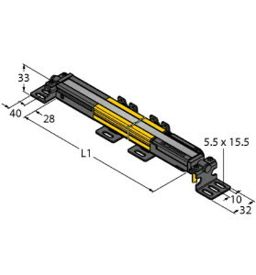 Turck Lichtvorhang 690mm Über.-feldhöhe SLPP14-690P88