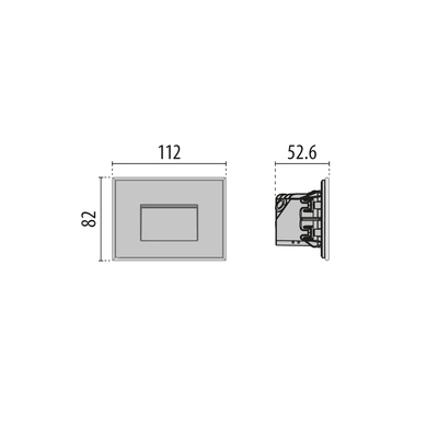 Performance in Light LED-Wandeinbauleuchte 2700K 3114949
