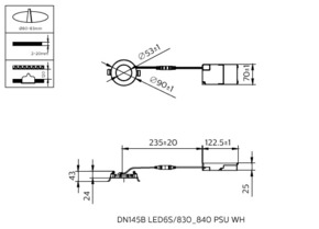 Philips Lighting LED-Downlight 830/840 DN145B LED #50040299