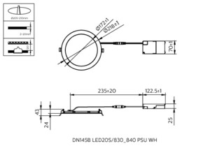 Philips Lighting LED-Downlight 830/840 DN145B LED #50042699