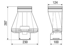 Maico Adapter Nennweite 90 MA-AD1-90