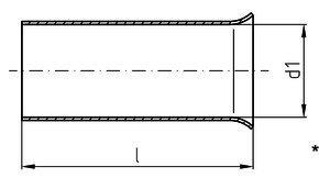 Intercable Tools Aderendhülse 50qmm verzinnt ICAE5025