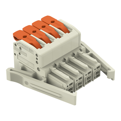 WAGO GmbH & Co. KG 1-Leiter-Federleiste Push-inCAGECLAMP,lgr 831-1104/037-000