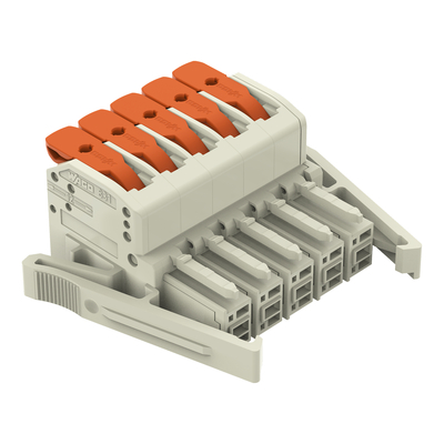 WAGO GmbH & Co. KG 1-Leiter-Federleiste Push-inCAGECLAMP,lgr 831-1105/037-000