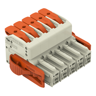 WAGO GmbH & Co. KG 1-Leiter-Federleiste Push-inCAGECLAMP,lgr 831-1105/038-000