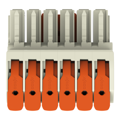 WAGO GmbH & Co. KG 1-Leiter-Federleiste Push-inCAGECLAMP,sw 831-1106/322-004