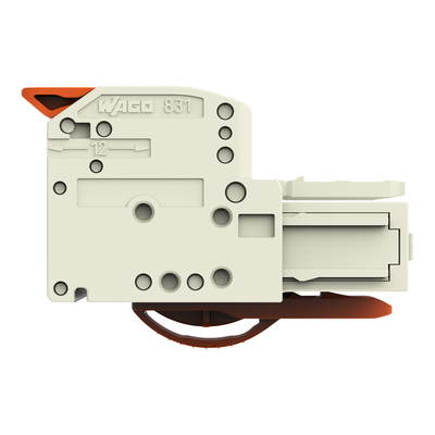 WAGO GmbH & Co. KG 1-Leiter-Federleiste Push-inCAGECLAMP,sw 831-1106/322-004