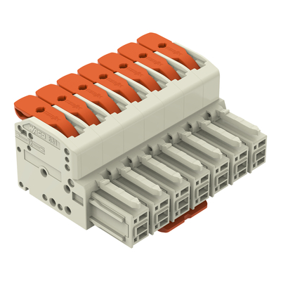 WAGO GmbH & Co. KG 1-Leiter-Federleiste Push-inCAGECLAMP,lgr 831-1107/322-000