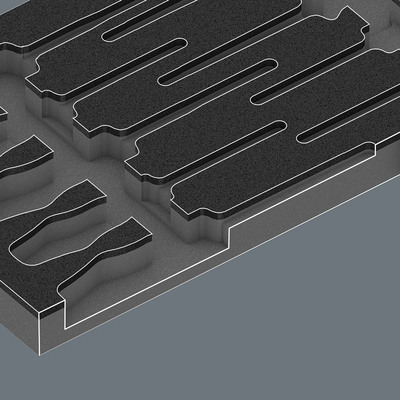 Wera Werk Schaumstoffeinlage 2-farbig 05150102001