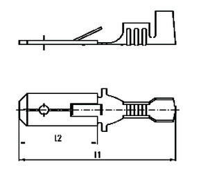 Intercable Tools Flachstecker 1,5-2,5qmm 6,3x0,8 ICC268FSR