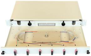 Paschke Spleissbox ausziehbar 19" 6x SCd OM4 PINK 443705VI-06SA