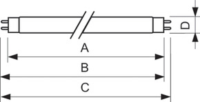 Philips Lighting Leuchtstofflampe 36W Schwarzlicht TL-D 36W/108