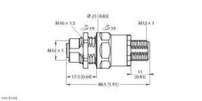 Turck Wanddurchführung AD-FK4PS-FS4PS