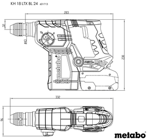 Metabowerke Akku-Kombihammer KH 18 LTX BL 24