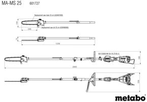 Metabowerke Hochentaster MA-MS 25