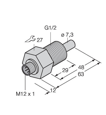 Turck Eintauchsensor FCSGL1/2A4#100035519