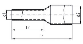 Intercable Tools Aderendhülse 0,5qmm weiß ICIAE058