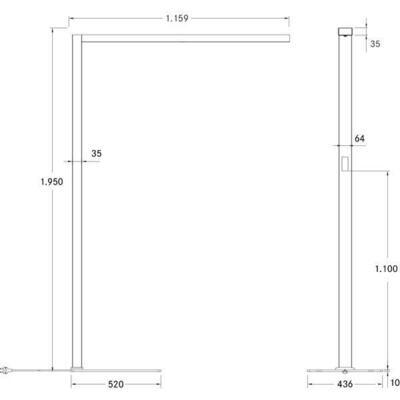 Brumberg Leuchten LED-Stehleuchte 4000K, silber 77451694