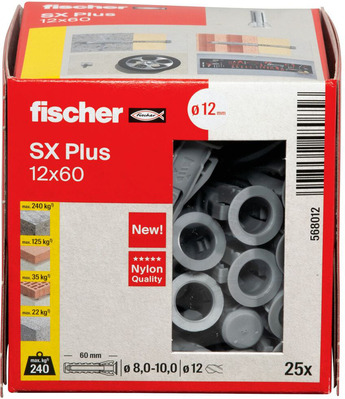 Fischer Deutschl. Dübel SX Plus SX Plus 12x60