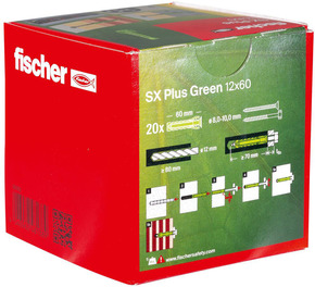 Fischer Deutschl. Dübel SX Plus SX Plus Green 12x60