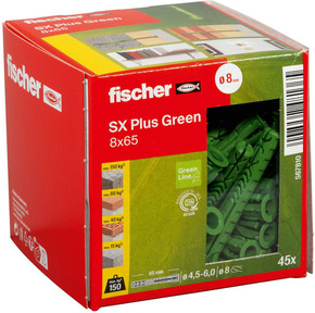 Fischer Deutschl. Dübel SX Plus SX Plus Green 8x65