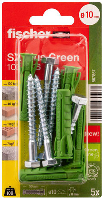 Fischer Deutschl. Dübel SX Plus Green SXPlus10x50SK(VE5)