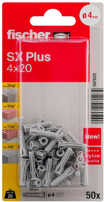 Fischer Deutschl. Dübel SX Plus SXPlus4x20K(VE50)