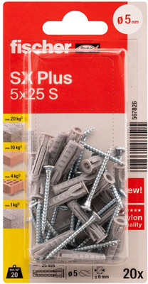 Fischer Deutschl. Dübel SX Plus SXPlus5x25SK(VE20)